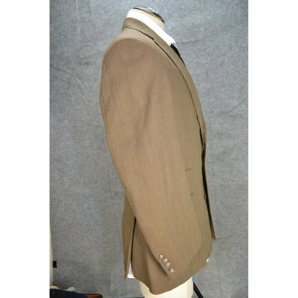 VTG Polo Ralph Lauren‎ Blazer Mens 41 Brown Wool Blend Sport Coat Jacket USA